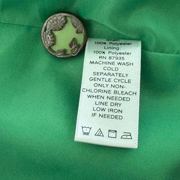 Susan Graver Jacket Size XL Green Shimmer Career Work Party Dressy - Picture 8 of 14